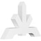 Ekena Millwork Vanguard Architectural Grade PVC Gable Bracket, 36"W x 24"H x 4"D x 4"F, 16/12 Pitch GBP036X24X0404VAN00 - alternate 1